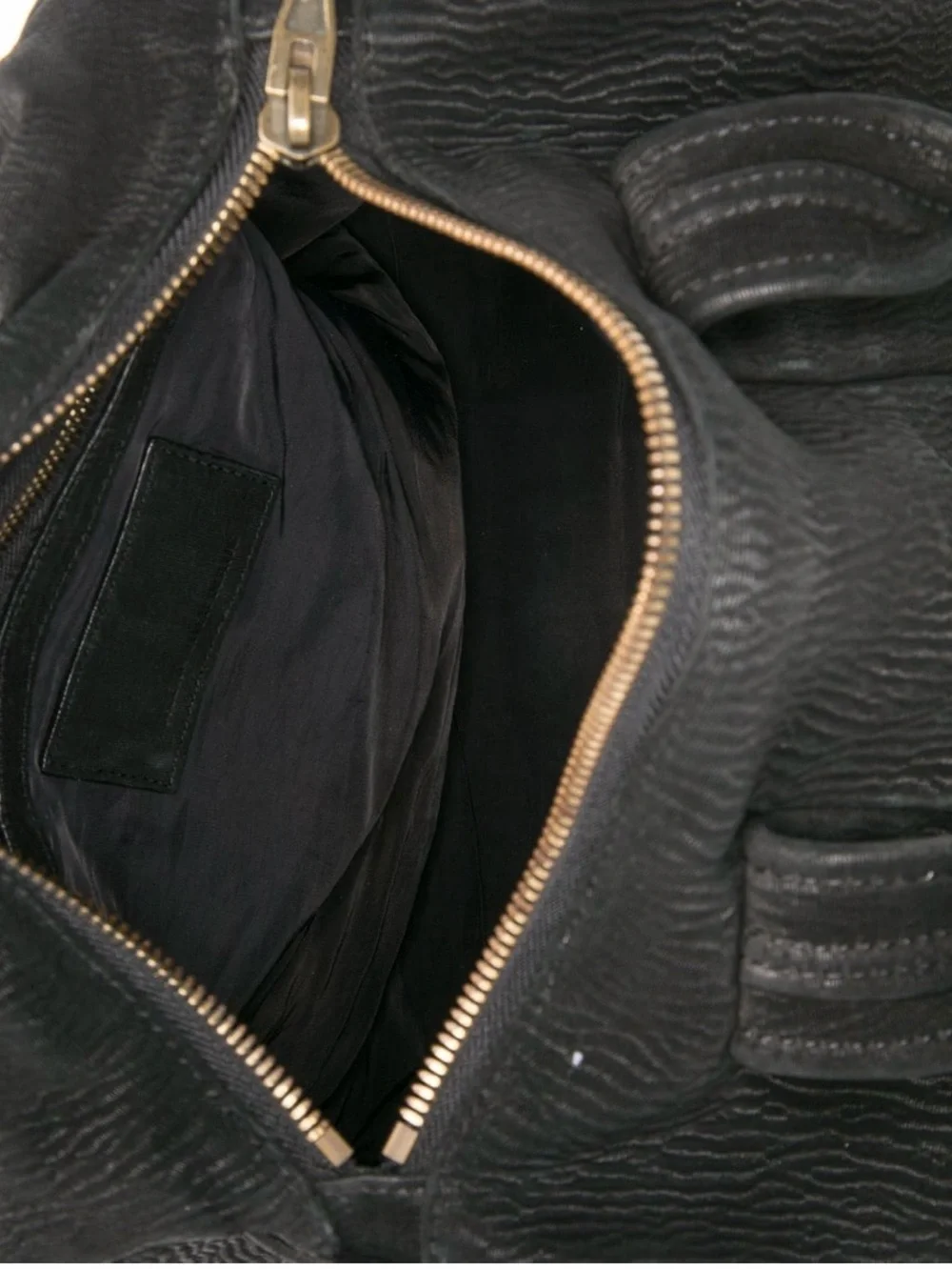 Alexander Wang Black Leather Satchel with Studded Base **missing stud**